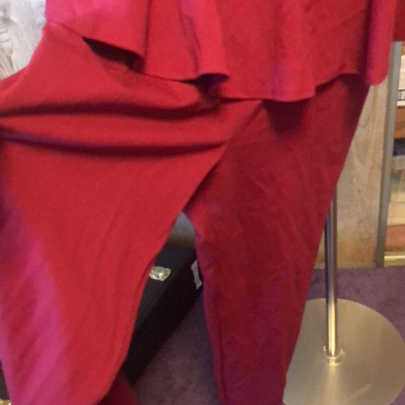 Charlotte Russe Red Plus Size Jumpsuit - Picture 5 of 8